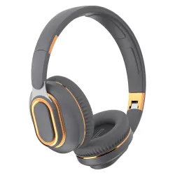 H7 Over Ear Headphones with ENC + HD Calling, Upto 50 Hrs Playtime, Fast Charging, in-Built ENC Mic, 40mm Titanium Bass Drivers, Super Soft Cushion, AUX in, Foldable Design (Grey)
