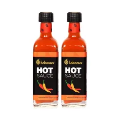 Habanero Hot chilli Sauce |Gluten Free | and Natural Ingredients (100 grams) .Enjoy with Fried Rice, Burger, Nachos and Momos..Perfect as a Condiment. (Pack of 2)