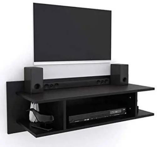 Image of HabibaArtGallery Wall TV set up box Stand & Wifi Stand MDF MDF (Medium Density Fiber) Wall Shelf (Number of Shelves - 4,