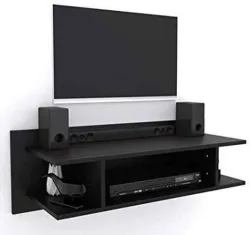 HabibaArtGallery Wall TV set up box Stand & Wifi Stand MDF MDF (Medium Density Fiber) Wall Shelf (Number of Shelves - 4,
