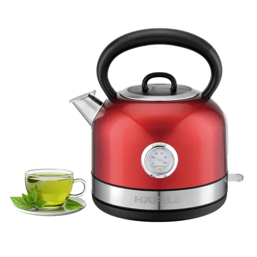 Image of Hafele Dome Plus 1.7L Electric Kettle with Temp Display & Filter (Red)