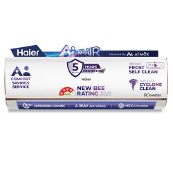 Haier 1.5 Ton 4★ Wi-Fi HEXA Inverter Smart Split AC
