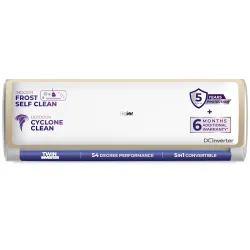 Haier 1.5 Ton 5 Star Twin Inverter Split AC (Turbo Cooling, Energy Saving & Self-Clean, 5 in 1 Convertible, Copper, 2-wa