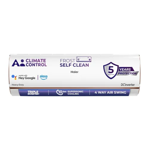 Image of Haier 1 Ton 4 Star AI Climate Control Smart Split AC 