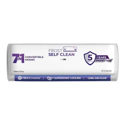 Haier 1.5 Ton 5 Star HEXA Inverter Split AC (5125 Watts, Copper, Heavy Duty, 7 in 1 Convertible, Frost Self Clean, HD Fi