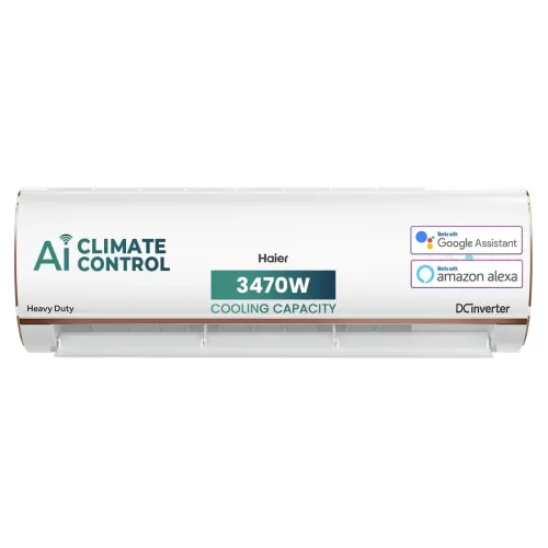 Image of Haier 1 Ton 4 Star AI Smart Inverter Split AC (HSU13K-PYAIR4BN-INV)
