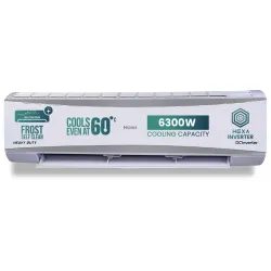 Haier 2 Ton 5 Star HEXA Inverter Split AC (6300 Watts, Copper, 7 in 1 Convertible, Heavy Duty, HD Filter, Cools at 60°C,