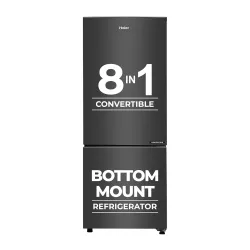 Haier 237L 3 Star Frost Free Bottom Mount Double Door Refrigerator|8 In 1 Convertible Modes|Jhukna Mat-Bottom Freezer|Tw