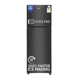 Haier 240L 2 Star Frost Free Top Mount Double Door Refrigerator|Cool Pad|200% Faster Ice Making in 49 Minutes (2026, HEF