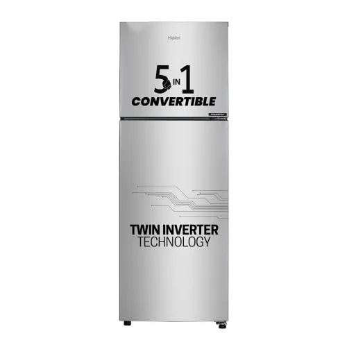 Image of Haier 240L 3-Star Frost Free Double Door Refrigerator (HEF-253GS-P)