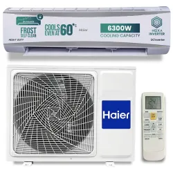 Haier 2 Ton ( HSU24HDANW3BN ) 3 Star HEXA Inverter Split AC