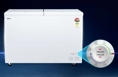 Image of Haier 355DPW5 324 L Double Door Freezer 