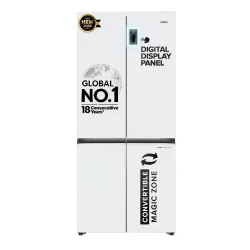 Haier 520 L 3 Star Lumiere Frost Free Triple Inverter French Door Side by Side Refrigerator (HRB-600PW, Pearl White, Magic Convertible Zone, Vogue Colourful Steel, Deo Fresh Technology, 2026...