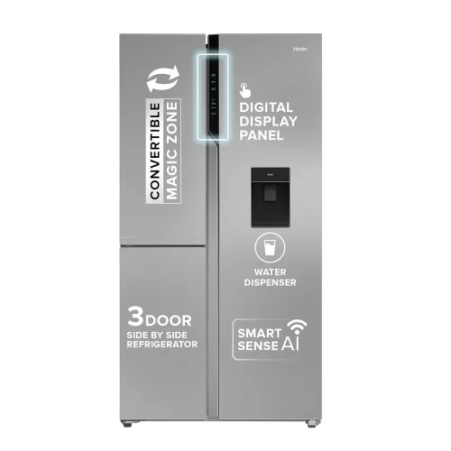 Image of Haier 592L 3-Door Inverter Refrigerator (HRT-683WISU1)