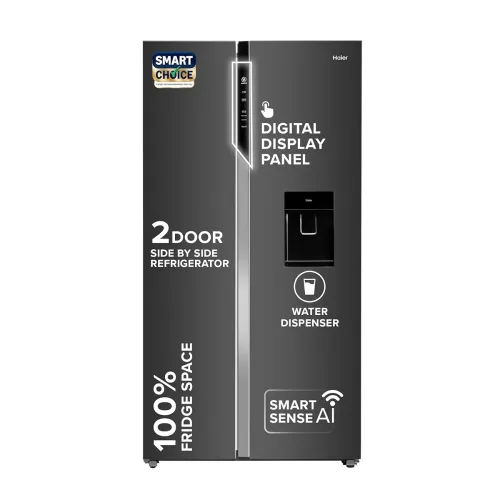 Image of Haier 596L Side-by-Side Refrigerator (3star)