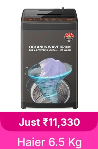 Image of Haier 6.5 Kg Washing Machines @ ₹11330 on Flipkart big Billion Days Sale