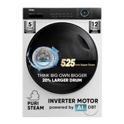 Haier 8 kg 5 Star Washing Machine (HW80-IM12929C)