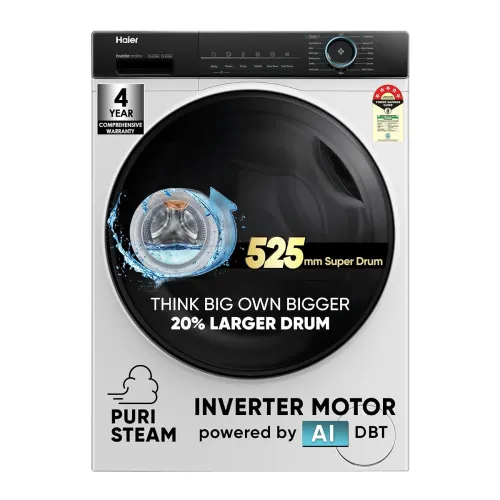 Image of Haier 8 kg 5 Star Fully Automatic Front Load Washer
