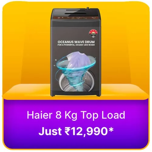 Image of Haier 8 Kg Washing Machines @ ₹12990 on Flipkart big Billion Days Sale