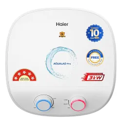 Haier Aqualad Pro Geyser 25 Litre 5 Star 1-3KW Adjustable Storage Water Geyser |Free Installation&Flexi Pipe| Warranty 10 Yr on Tank |Dual Control Knob |Shockproof Tech |Glassline Tank |9-Level Safety