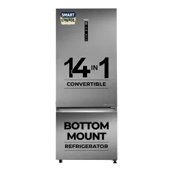 Haier SmartChoice 445 L 2 Star Frost Free Bottom Mount Double Door Refrigerator | Convertible 14-in-1 | Jhukna Mat-Botto