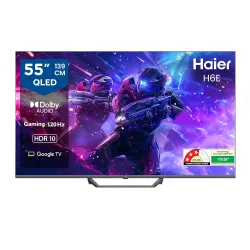 Haier H6E Series 139cm (55) 4K QLED Ultra HD Smart LED Google TV 55H6E