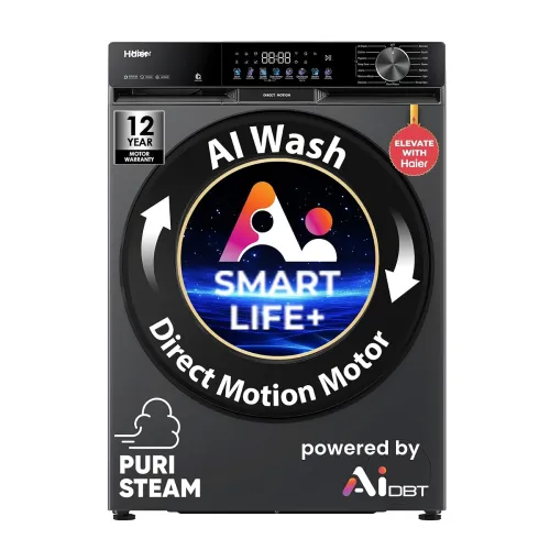 Image of Haier 12kg 5 Star AI Smart LIFE+ Fully Automatic Front Load Washing Machine