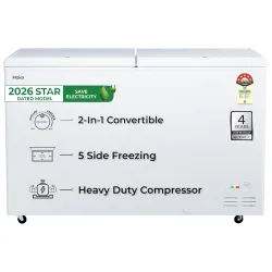 Haier 524L Double Door Convertible Deep Freezer * 5 Star (2026)