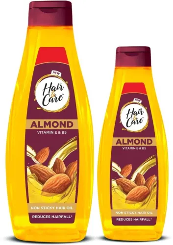Image of HAIR & CARE with Almond, Non-Sticky Oil Hair Oil  (700 ml)