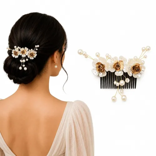 Image of Hair Flare 2199 Artificial Metal Comb Slide