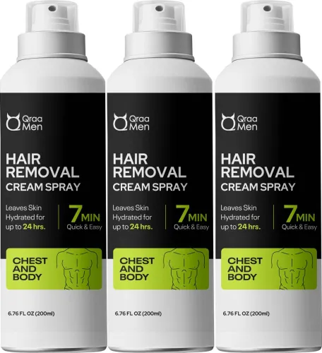 Image of Hair Removal Cream Spray Mens (600 ml, Set of 3)