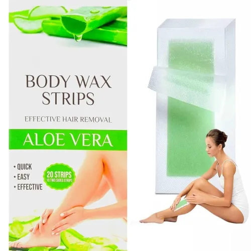 Image of Hair Removal Waxing Strips for Face – 20 Pcs
