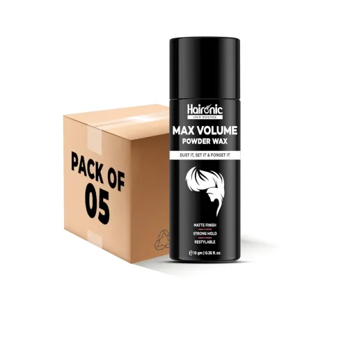 Image of Haironic Hair Volumizing Powder Wax For Men | Strong Hold With Matte Finish Hair Styling | 