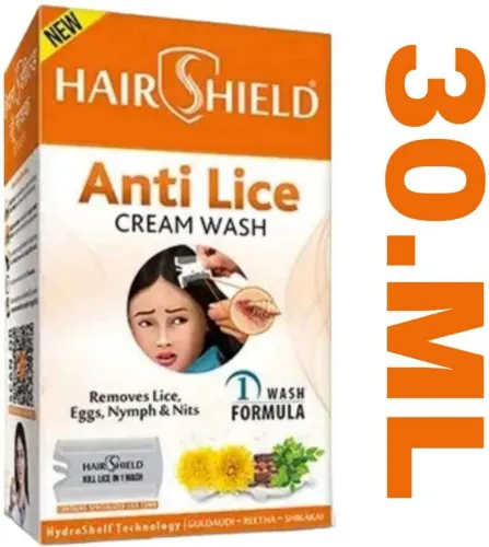 Image of HAIRSHIELD remove eggs anti lice one wash anti lice shampoo 30 ml