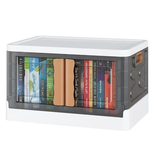 Image of HAIXIN 72L Collapsible Clear Plastic Storage Bin