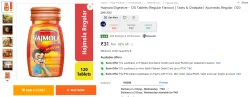 Hajmola Digestive - 120 Tablets (Regular Flavour)