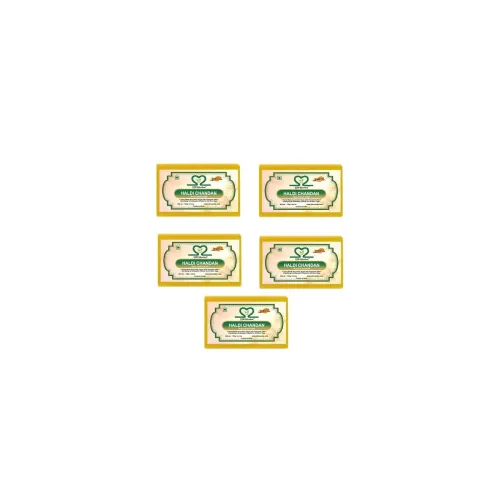 Image of Haldi Chandan Face & Body Handmade Soap 125 gm (Pack of 5)