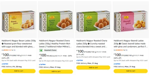 Image of Haldiram's Sweets starting @ ₹100 