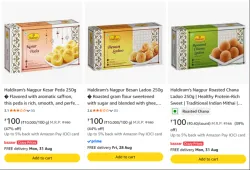 Haldiram's Sweets Statrting at @ ₹100