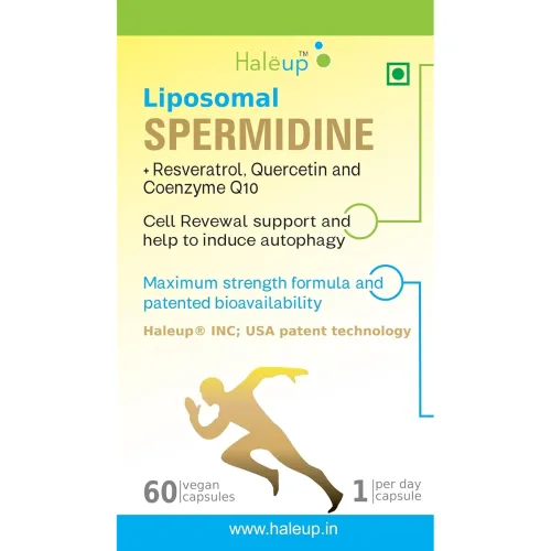 Image of Haleup USA Liposomal Spermidine with Resveratrol (60 Caps)