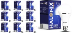 HALONIX 11W Rechargeable Emergency Inverter bulb Pack 10 4 hrs Bulb Emergency Light (White)