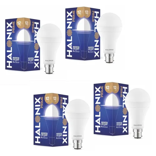 Image of Halonix 12W B22D Emergency Inverter LED Bulb| Cool Day Light (6500K) | Energy Efficient |