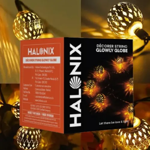 Image of Halonix 15 LED Globe String Light (4M, Warm White)