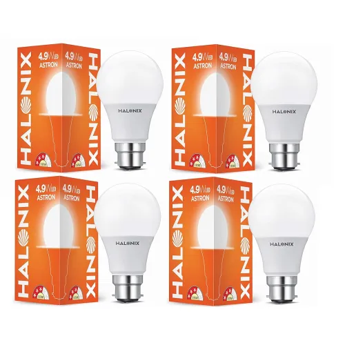 Image of Halonix 4.9W B22 LED Bulb Pack of 4