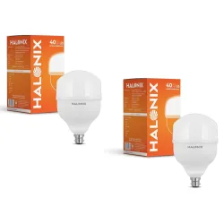 Halonix 40W B22 LED Cool White Bulb, Pack of 2