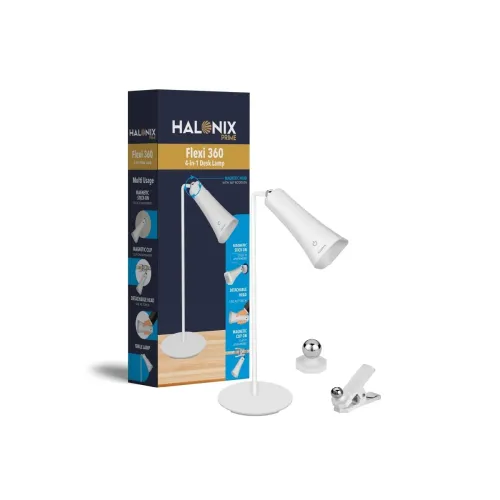 Image of Halonix 4-in-1 Flexi 360 Portable LED Desk Lamp & Torch