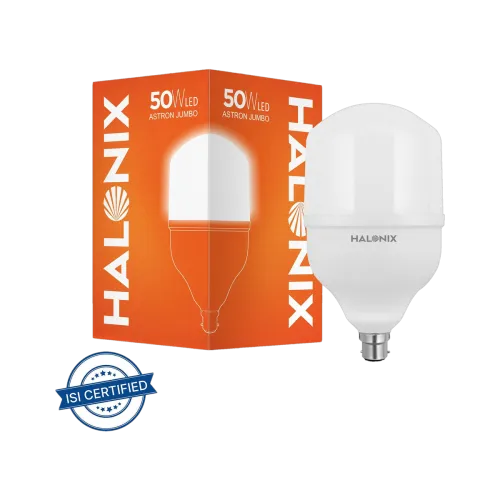 Image of HALONIX 50 W Basic Round B22 LED Bulb (White)