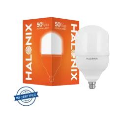 HALONIX 50 W Basic Round B22 LED Bulb (White)