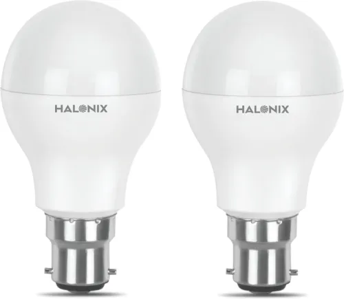 Image of HALONIX 7 W Basic Round B22 LED Bulb (White, Pack of 2)