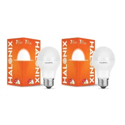 Halonix 7w LED Bulb Astron Plus Base E27 (Yellow) Pack of 2